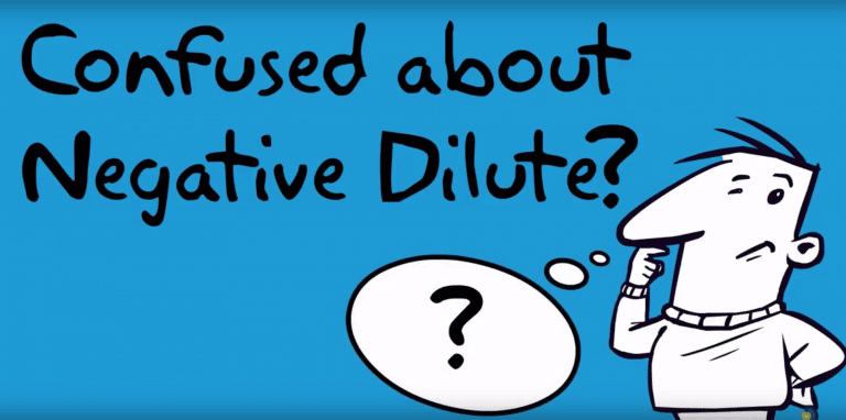 Video Blog: Confused about “negative dilute”?.