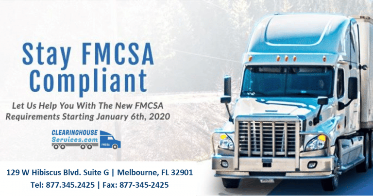 FMCSA Clearinghouse Announces Web Site Issues Corrected