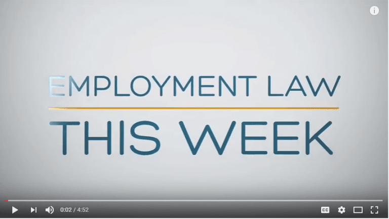 Employment Law Updates for the Week of July 12, 2016