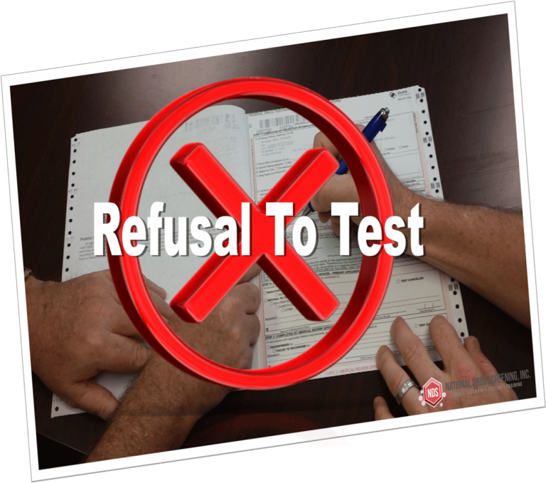 Who determines refusal to test