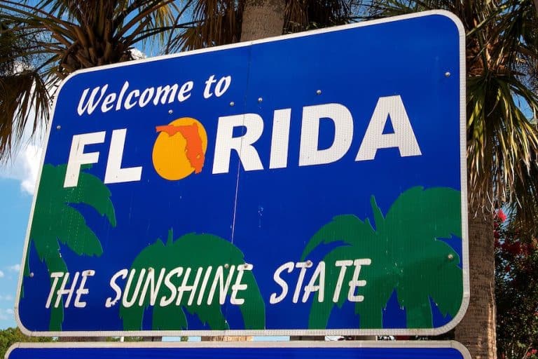 Welcome To Florida: the Sunshine State Sign